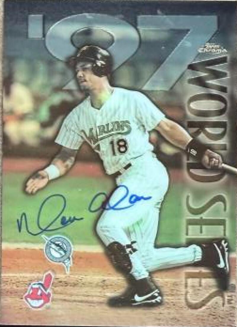 Moises Alou Signed 1998 Topps Chrome Baseball Card - Houston Astros (WS)