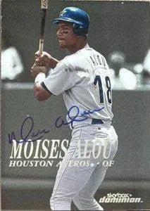 Moises Alou Signed 1999 Skybox Dominion Baseball Card - Houston Astros