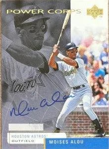 Moises Alou Signed 1999 Upper Deck Power Corps Baseball Card - Houston Astros