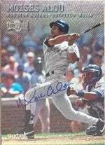 Moises Alou Signed 2000 Metal Baseball Card - Houston Astros