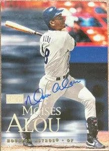 Moises Alou Signed 2000 Skybox Baseball Card - Houston Astros