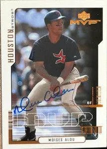 Moises Alou Signed 2000 Upper Deck MVP Baseball Card - Houston Astros