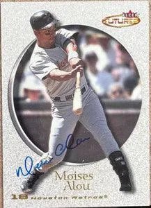 Moises Alou Signed 2001 Fleer Futures Baseball Card - Houston Astros