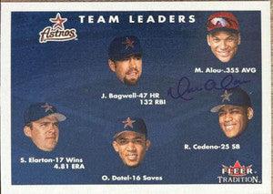 Moises Alou Signed 2001 Fleer Tradition Baseball Card - Houston Astros - PastPros
