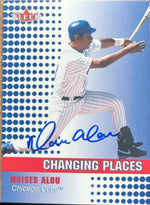 Moises Alou Signed 2002 Fleer Baseball Card - Chicago Cubs