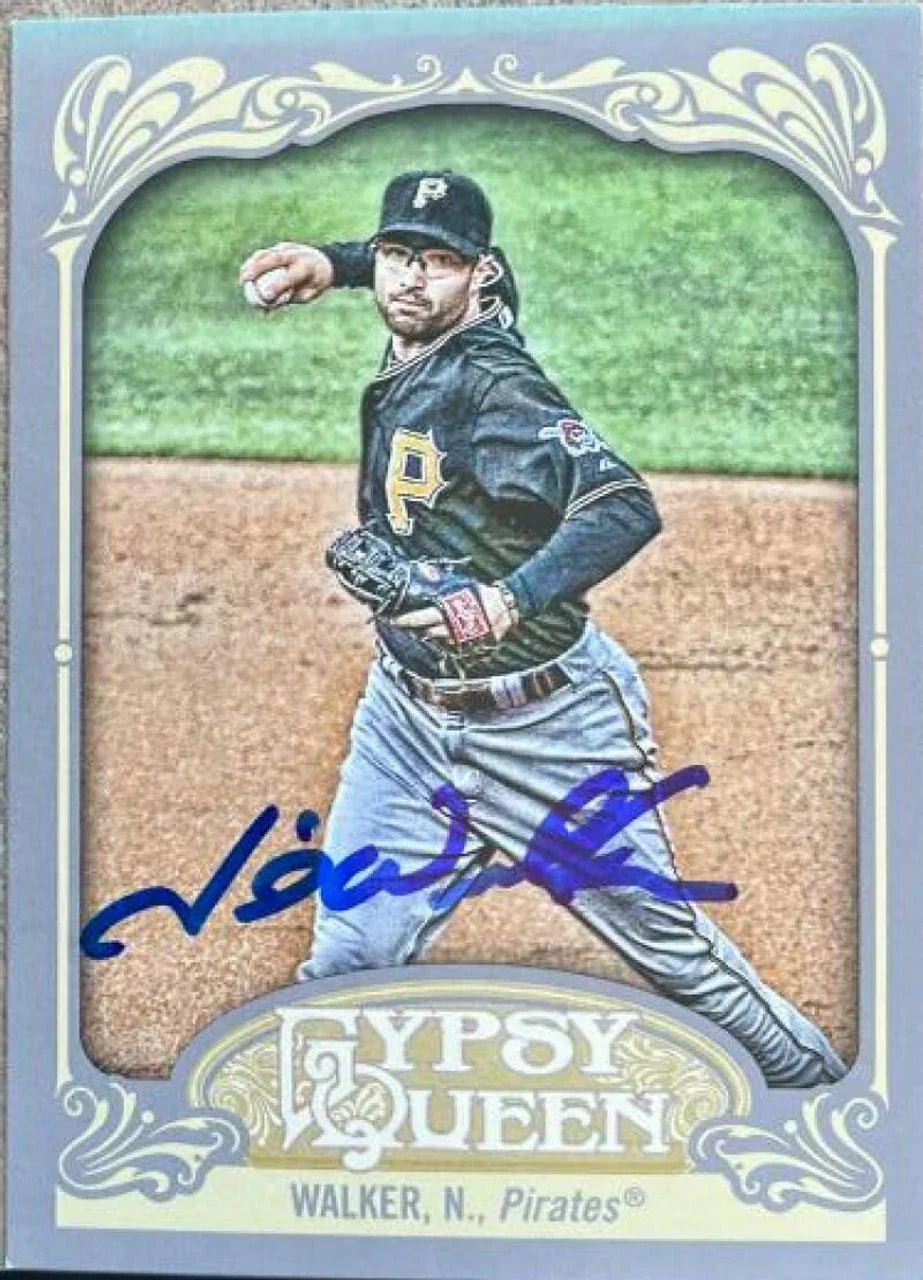 Neil Walker Signed 2012 Topps Gyspy Queen Baseball Card - Pittsburgh Pirates