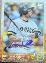 Neil Walker Signed 2015 Topps Baseball Card - Pittsburgh Pirates
