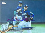 Neil Walker Signed 2018 Topps Baseball Card - Milwaukee Brewers - PastPros