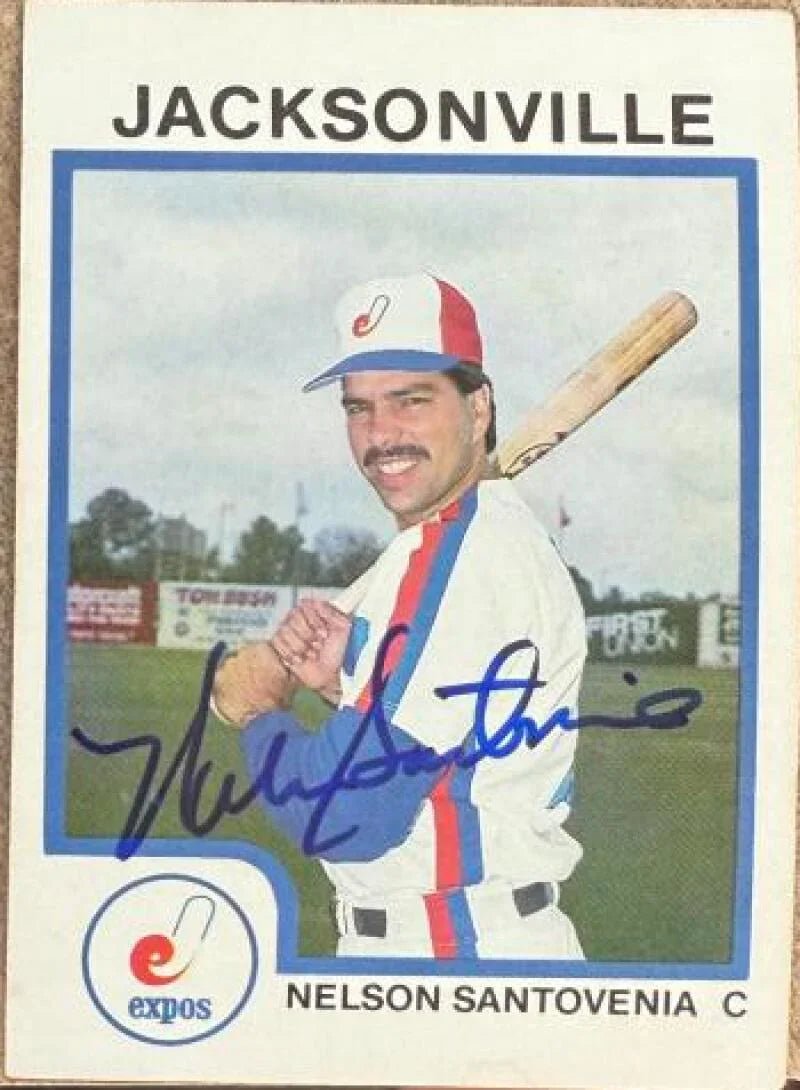 Nelson Santovenia 1987 Signed ProCards Baseball Card - Jacksonville Expos