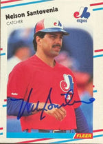 Nelson Santovenia Autographed 1988 Fleer Update Baseball Card - Montreal Expos #U-103 XRC