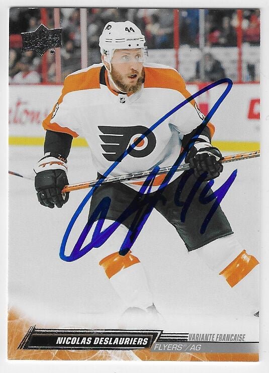 Nick Deslauriers Signed 2022-23 Upper Deck Hockey Card - Philadelphia Flyers