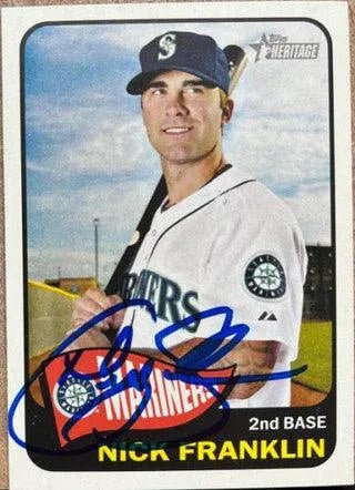 Nick Franklin Signed 2014 Topps Heritage Baseball Card - Seattle Mariners