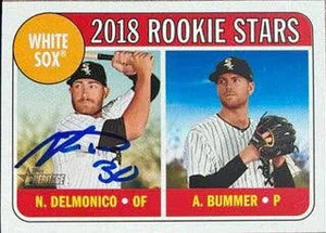 Nicky Delmonico Signed 2015 Topps Heritage Baseball Card - Chicago White Sox