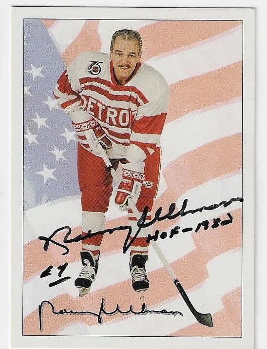 Norm Ullman Signed 1991-92 Ultimate Original Six Hockey Card - Detroit Red Wings