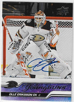 Olle Eriksson Ek Signed 2023 - 24 Upper Deck Hockey Card - Anaheim Ducks - YG - PastPros