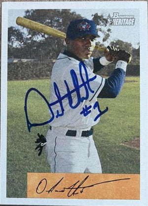 Orlando Hudson Signed 2002 Bowman Heritage Baseball Card - Toronto Blue Jays - PastPros