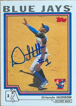 Orlando Hudson Signed 2004 Topps Baseball Card - Toronto Blue Jays - PastPros