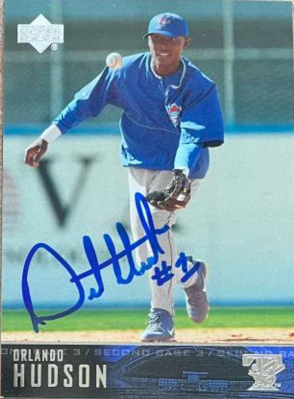 Orlando Hudson Signed 2004 Upper Deck Baseball Card - Toronto Blue Jays