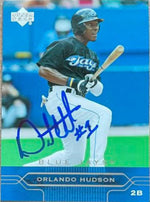 Orlando Hudson Signed 2005 Upper Deck Baseball Card - Toronto Blue Jays