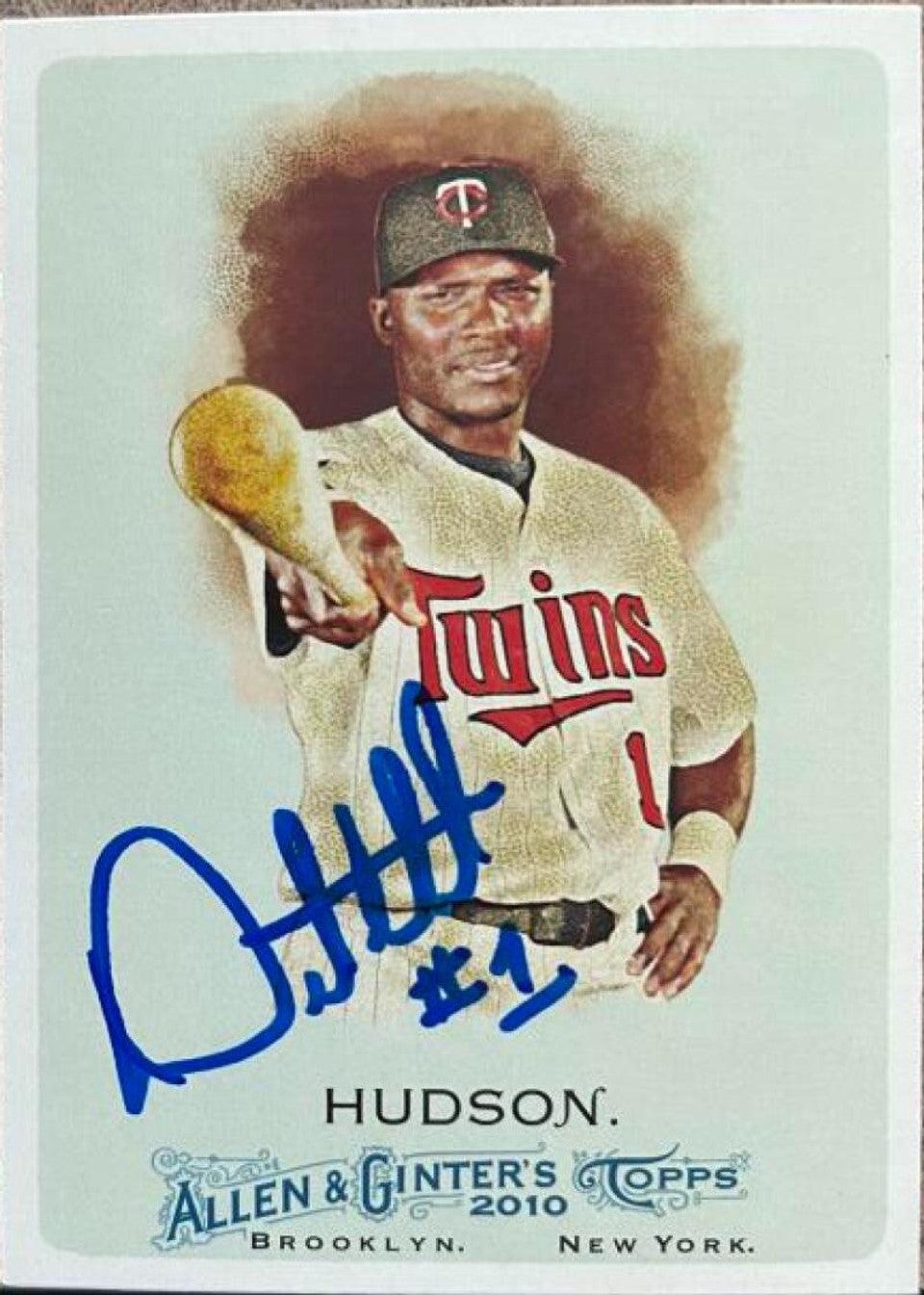 Orlando Hudson Signed 2010 Allen & Ginter Baseball Card - Minnesota Twins - PastPros