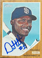 Orlando Hudson Signed 2011 Topps Heritage Baseball Card - San Diego Padres
