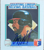 Ozzie Virgil Signed 1988 Parker Bros Starting Lineup Talking Baseball Card - Atlanta Braves