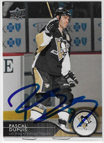 Pascal Dupuis Signed 2014 - 15 Upper Deck Hockey Card - Pittsburgh Penguins - PastPros