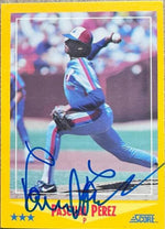 Pascual Perez Signed 1988 Score Baseball Card - Montreal Expos