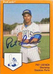 Pat Listach Signed 1989 ProCards Baseball Card - Stockton Ports