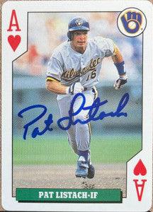 Pat Listach Signed 1992 Bicycle Rookies Baseball Card - Milwaukee Brewers - PastPros