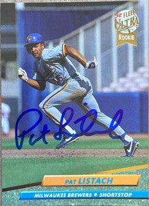 Pat Listach Signed 1992 Fleer Ultra Baseball Card - Milwaukee Brewers - PastPros