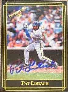 Pat Listach Signed 1992 Investor's Journal Baseball Card - Milwaukee Brewers - PastPros