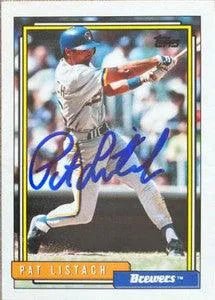 Pat Listach Signed 1992 Topps Baseball Card - Milwaukee Brewers