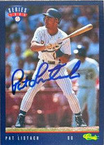 Pat Listach Signed 1993 Classic Baseball Card - Milwaukee Brewers - PastPros