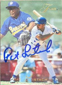 Pat Listach Signed 1993 Flair Baseball Card - Milwaukee Brewers - PastPros