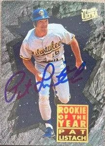Pat Listach Signed 1993 Fleer Ultra Award Winners Baseball Card - Milwaukee Brewers