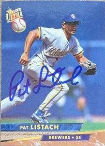 Pat Listach Signed 1993 Fleer Ultra Baseball Card - Milwaukee Brewers