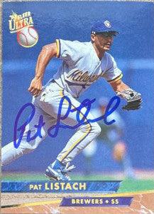 Pat Listach Signed 1993 Fleer Ultra Baseball Card - Milwaukee Brewers - PastPros