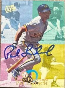 Pat Listach Signed 1993 Fleer Ultra Performers Baseball Card - Milwaukee Brewers