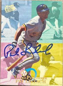 Pat Listach Signed 1993 Fleer Ultra Performers Baseball Card - Milwaukee Brewers - PastPros