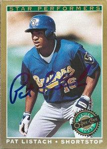 Pat Listach Signed 1993 O-Pee-Chee Premier Baseball Card - Milwaukee Brewers - PastPros