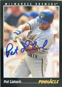 Pat Listach Signed 1993 Pinnacle Baseball Card - Milwaukee Brewers