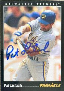 Pat Listach Signed 1993 Pinnacle Baseball Card - Milwaukee Brewers - PastPros