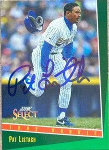 Pat Listach Signed 1993 Score Select Baseball Card - Milwaukee Brewers