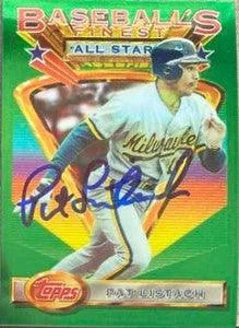 Pat Listach Signed 1993 Topps Finest Baseball Card - Milwaukee Brewers