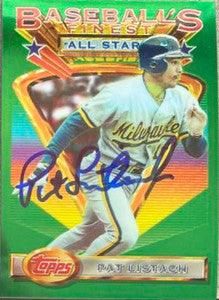 Pat Listach Signed 1993 Topps Finest Baseball Card - Milwaukee Brewers - PastPros