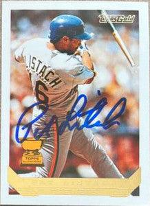 Pat Listach Signed 1993 Topps Gold Baseball Card - Milwaukee Brewers - PastPros