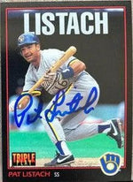 Pat Listach Signed 1993 Triple Play Gold Baseball Card - Milwaukee Brewers
