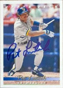 Pat Listach Signed 1993 Upper Deck Baseball Card - Milwaukee Brewers