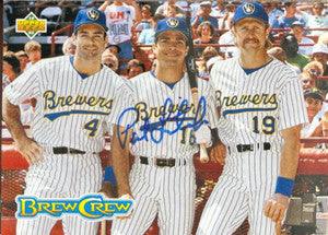Pat Listach Signed 1993 Upper Deck Brew Crew Baseball Card - Milwaukee Brewers - PastPros